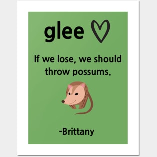 Glee/Throw possums Posters and Art